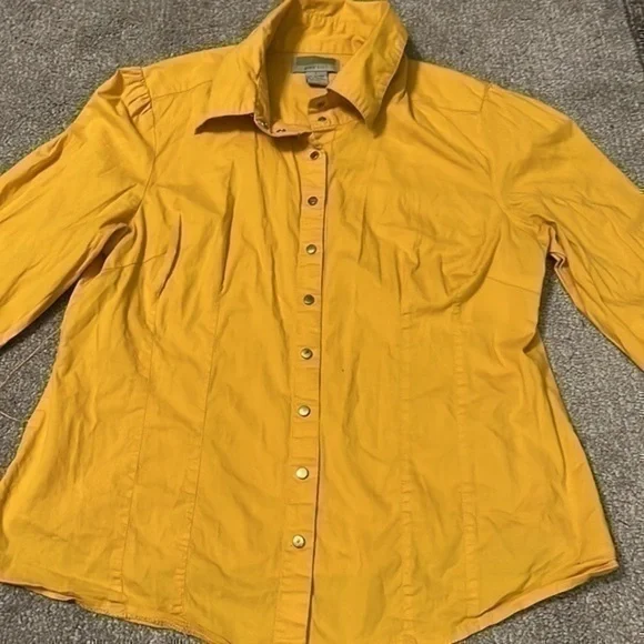 Miss Lili yellow shirt size L - Picture 2 of 7